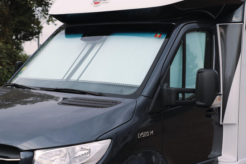 REMIfront IV cab darkening Sprinter from year 2019 with large sensor housing Cab Blinds, Side