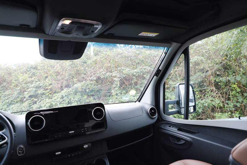 REMIfront IV cab darkening Sprinter from year 2019 with large sensor housing Cab Blinds, Side